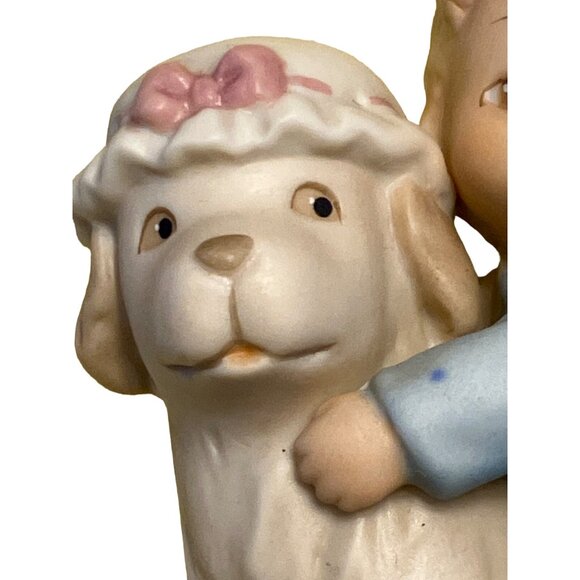 Enesco  Figurine 1995 Boy with Dog - Picture 4 of 12